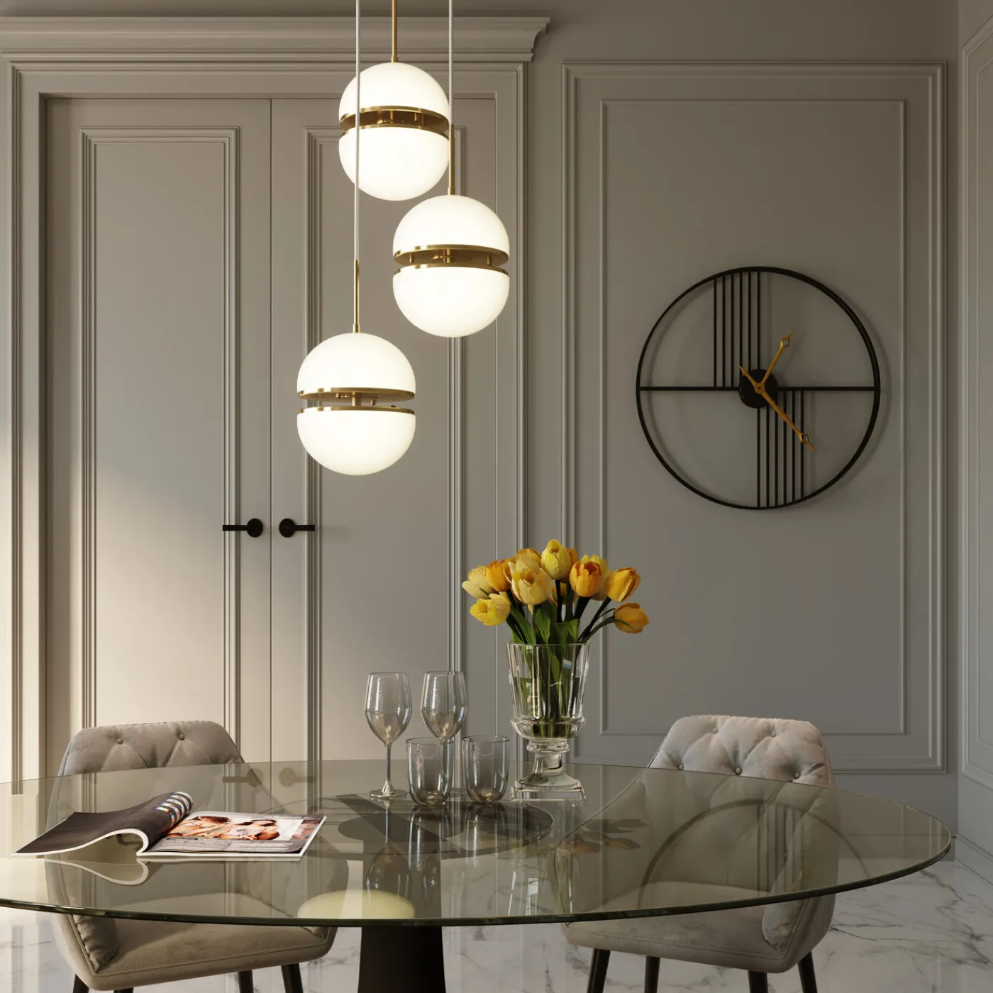 KARE Design Chaise A. Acc. Kira.Gris