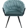 KARE Design Chaise A. Acc. Knot Bleu Petrole