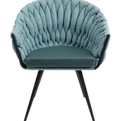 KARE Design Chaise A. Acc. Knot Bleu Petrole
