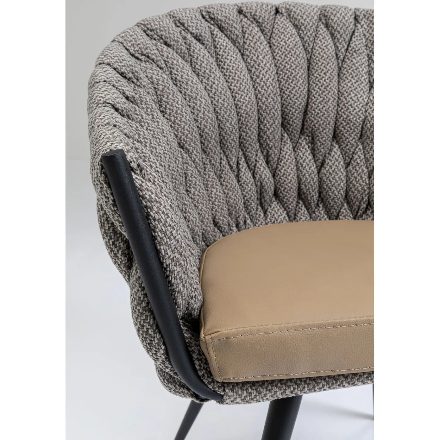 KARE Design Chaise A. Acc. Knot Tweed