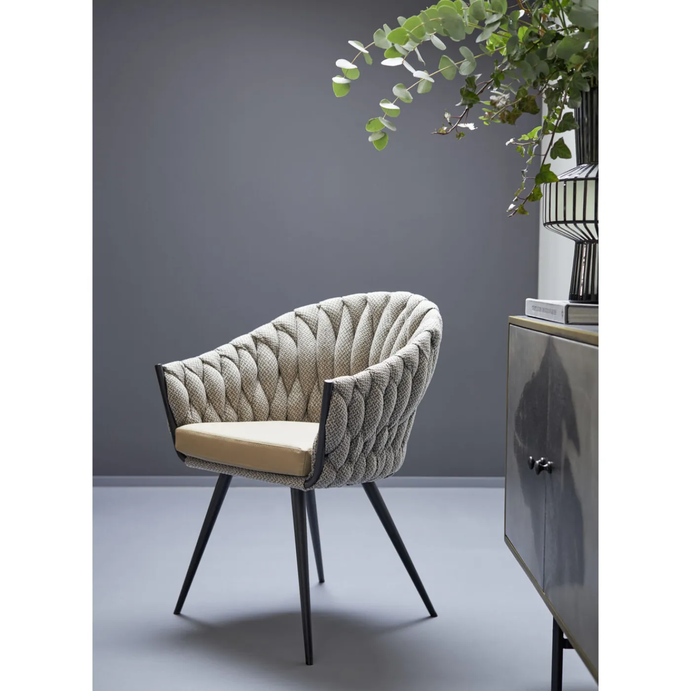 KARE Design Chaise A. Acc. Knot Tweed