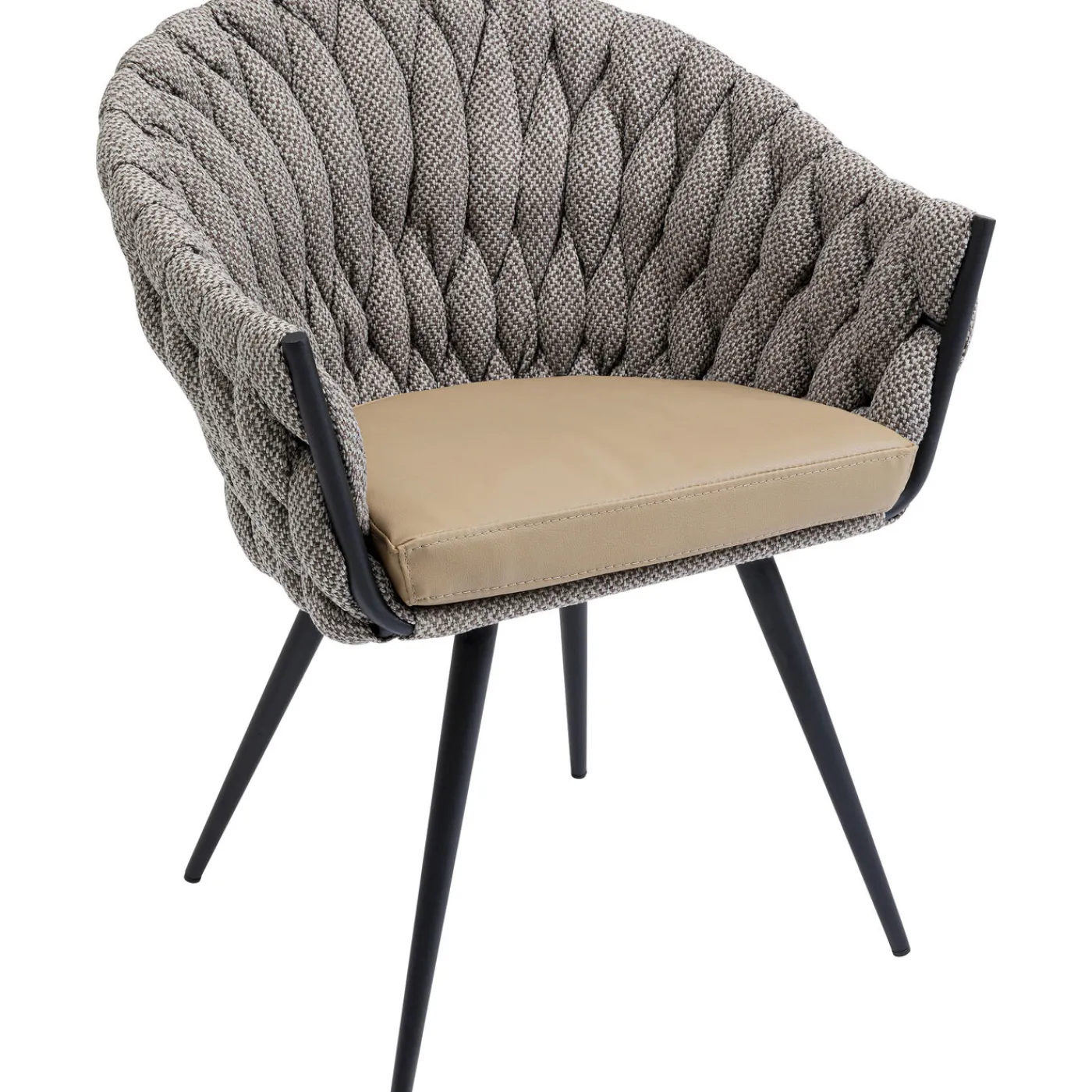 KARE Design Chaise A. Acc. Knot Tweed