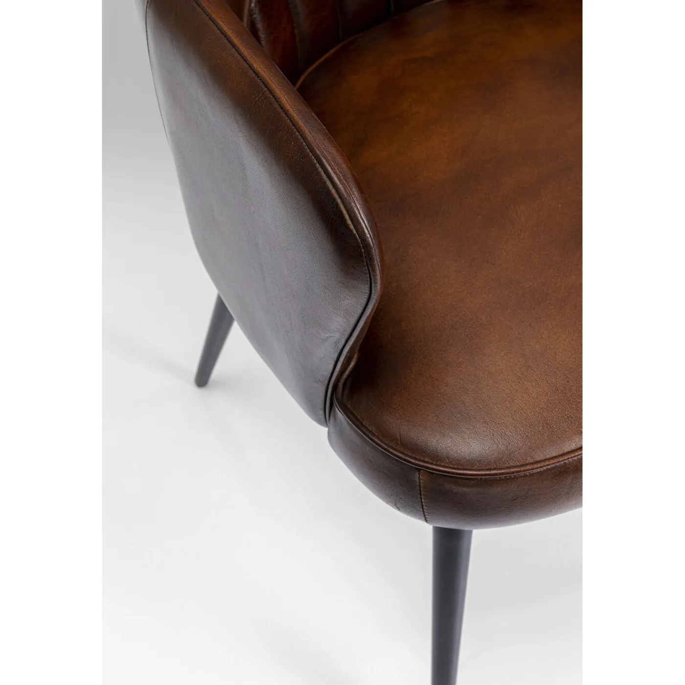 KARE Design Chaise A. Acc. Rumba.Cuir Marron