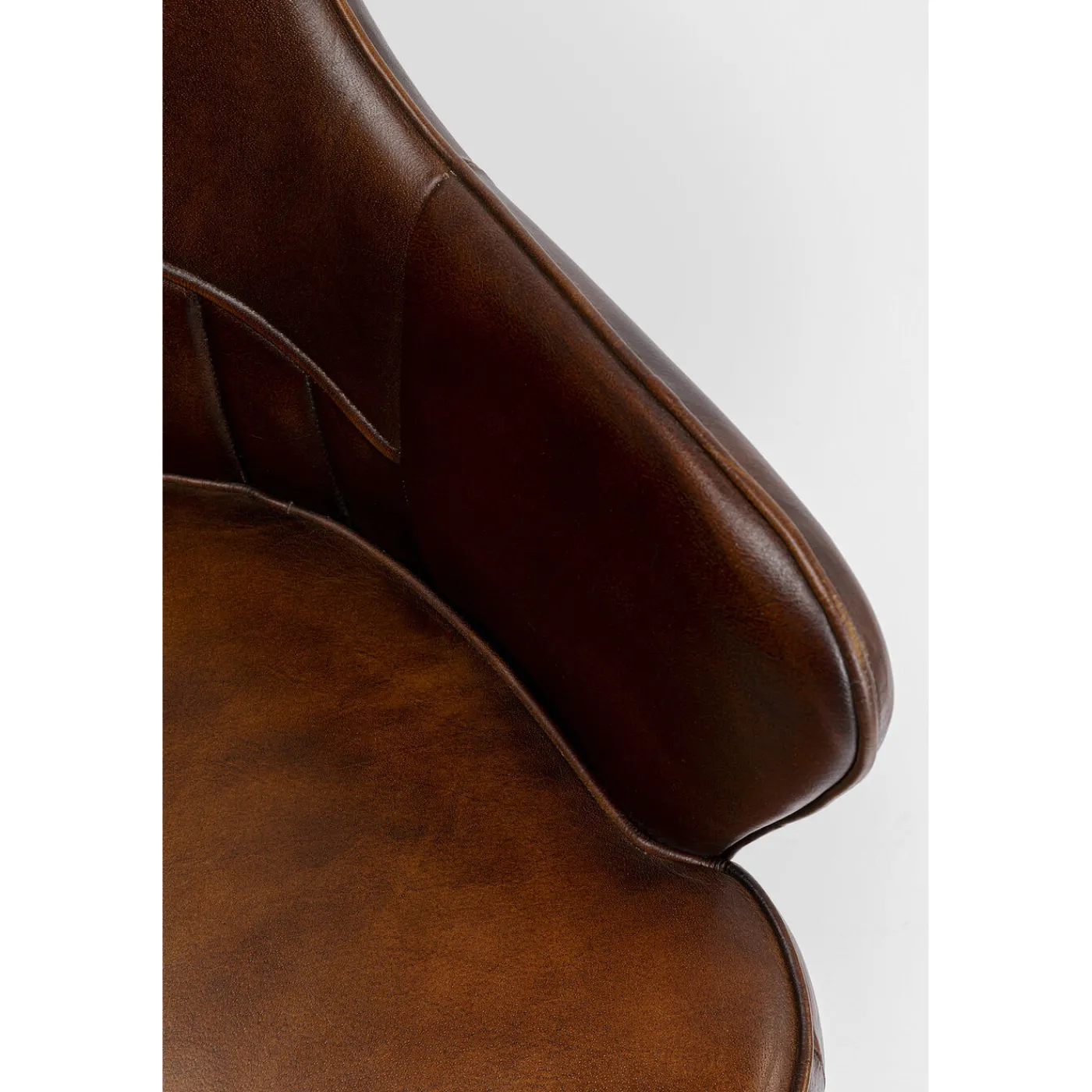 KARE Design Chaise A. Acc. Rumba.Cuir Marron