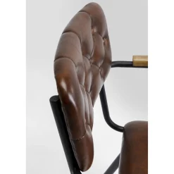 KARE Design Chaise A. Acc. Salsa.Cuir Marron