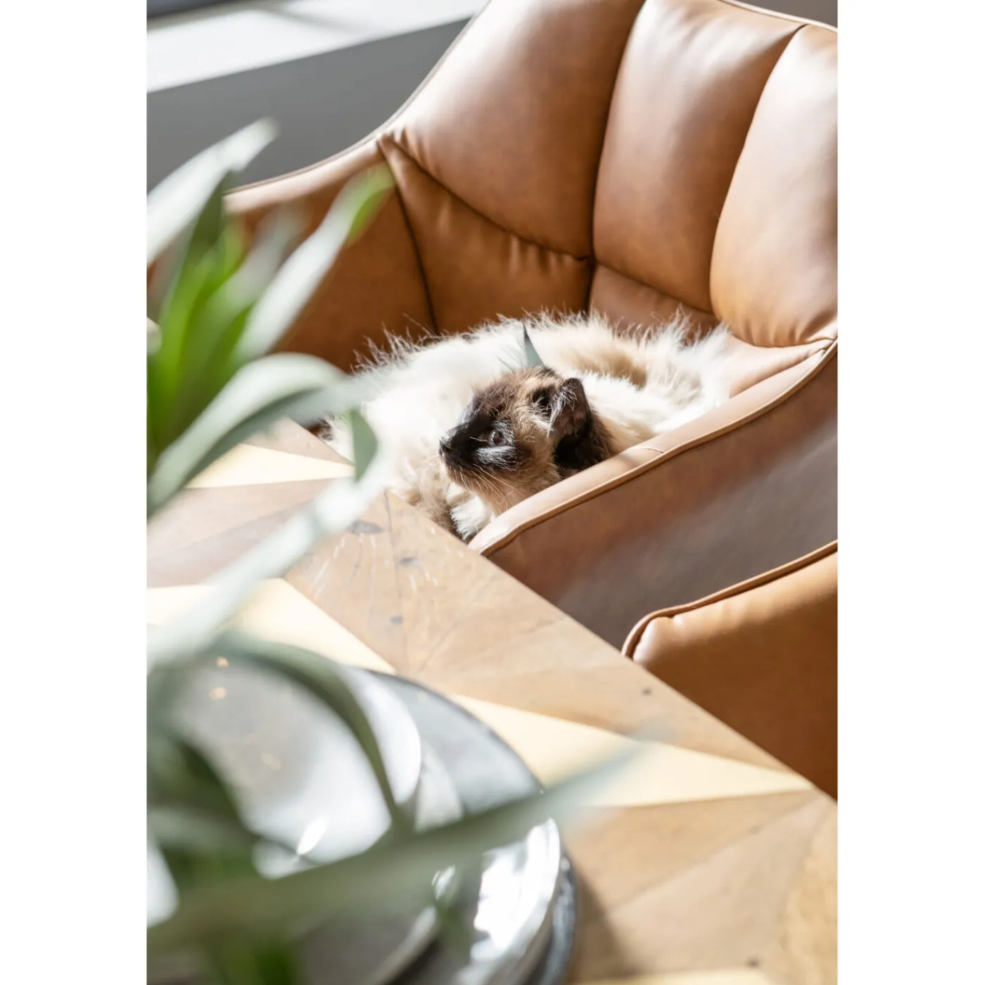 KARE Design Chaise A. Acc. Thinktank Marron