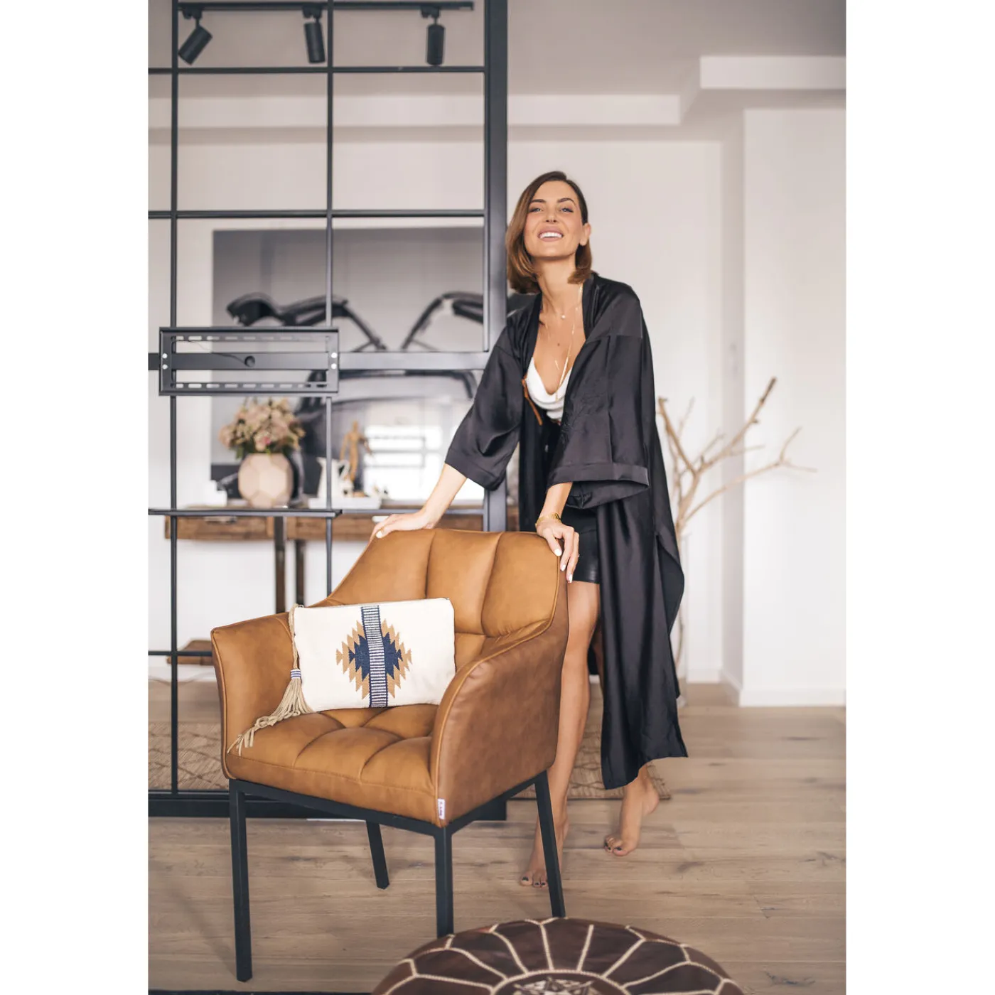 KARE Design Chaise A. Acc. Thinktank Marron