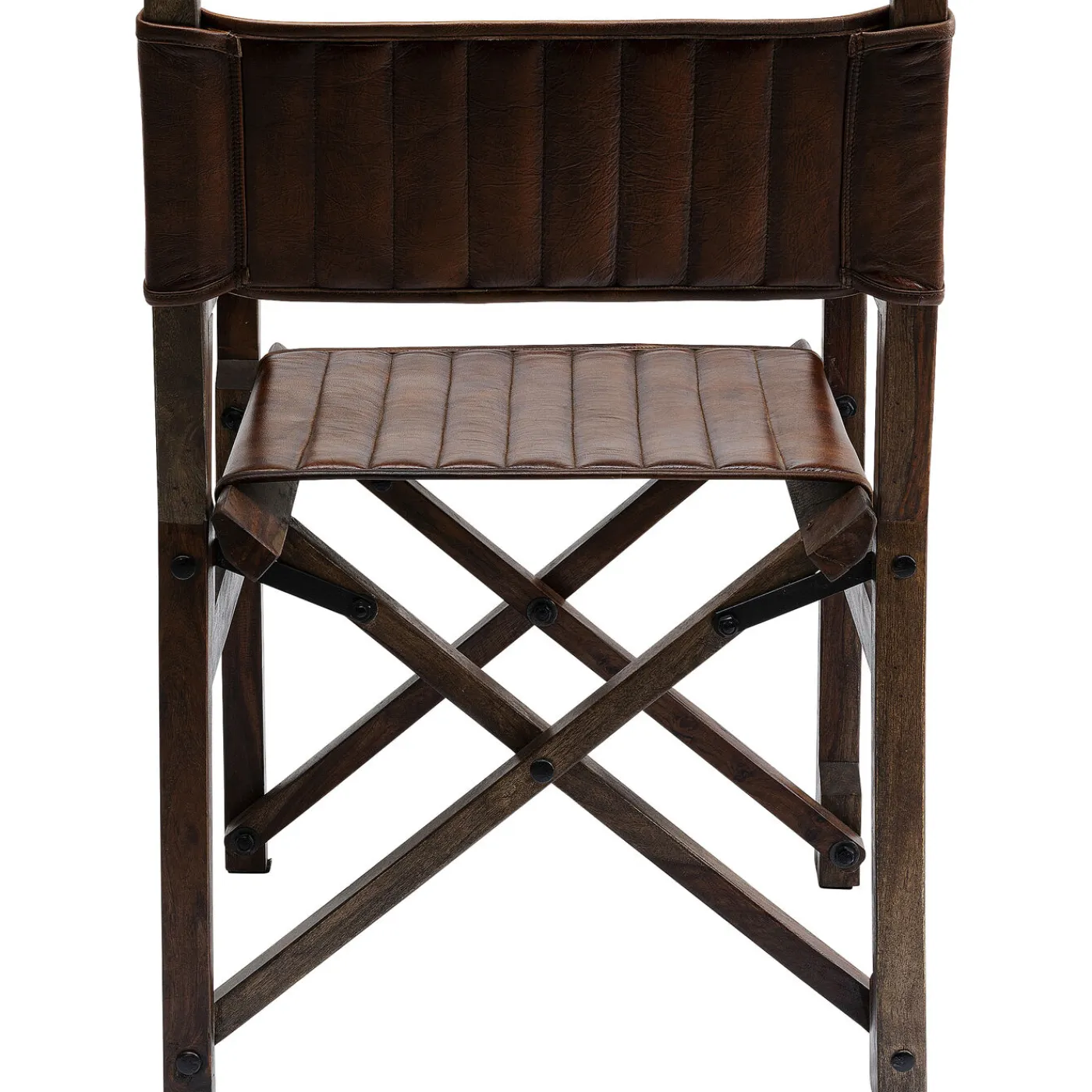 KARE Design Chaise A. Acc. Twist Cuir Marron