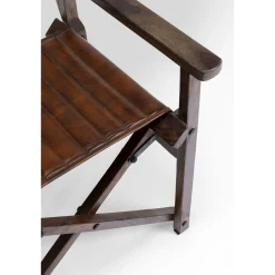 KARE Design Chaise A. Acc. Twist Cuir Marron