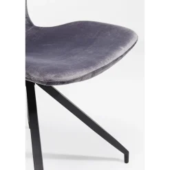 KARE Design Chaise Butterfly Gris Fonce