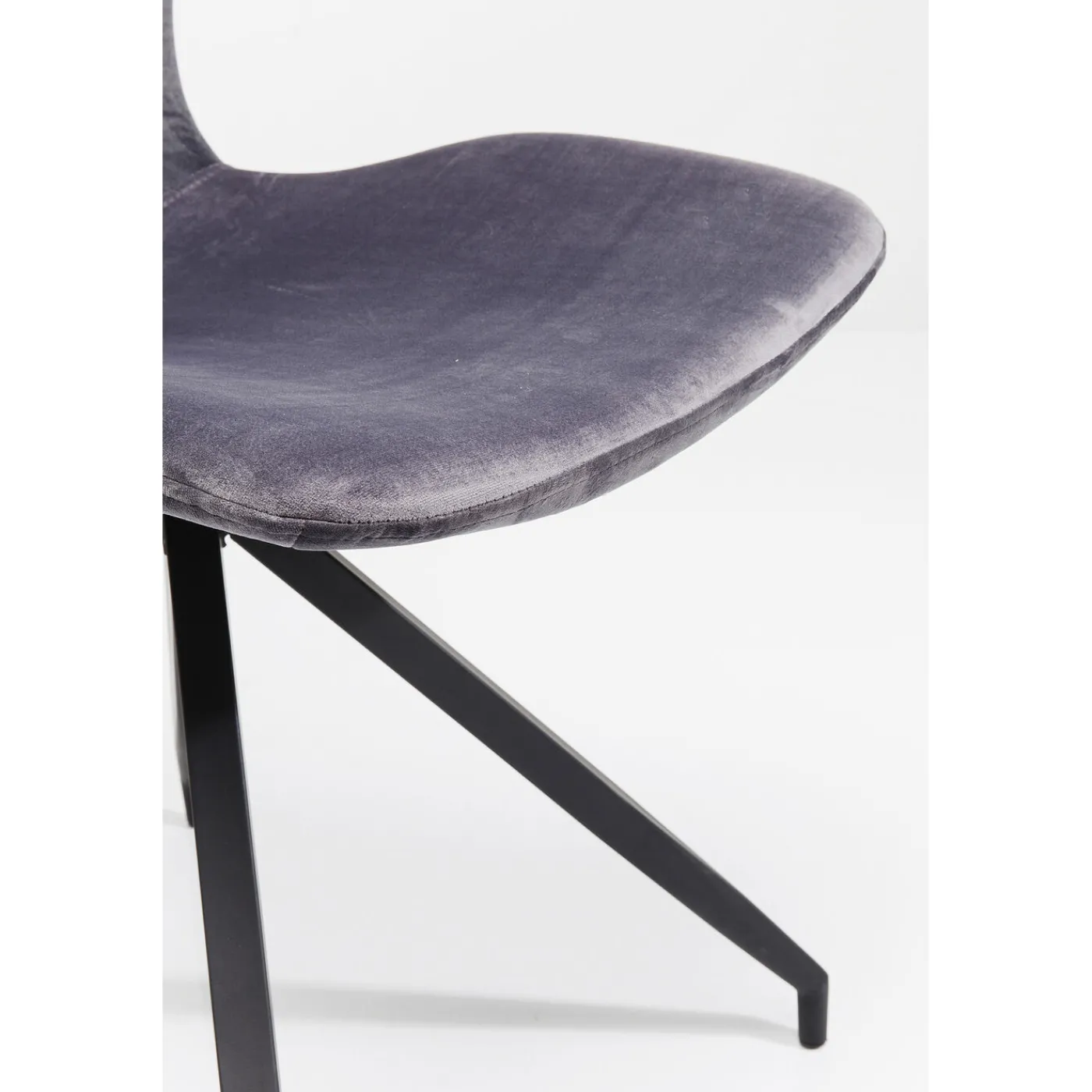 KARE Design Chaise Butterfly Gris Fonce