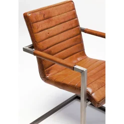 KARE Design Chaise Cantilever Riffle Buffalo Marron