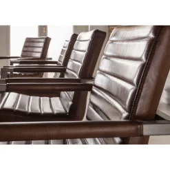 KARE Design Chaise Cantilever Riffle Buffalo Marron