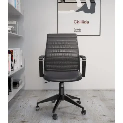 KARE Design Chaise De Bureau Labora Dossier Bas Noir