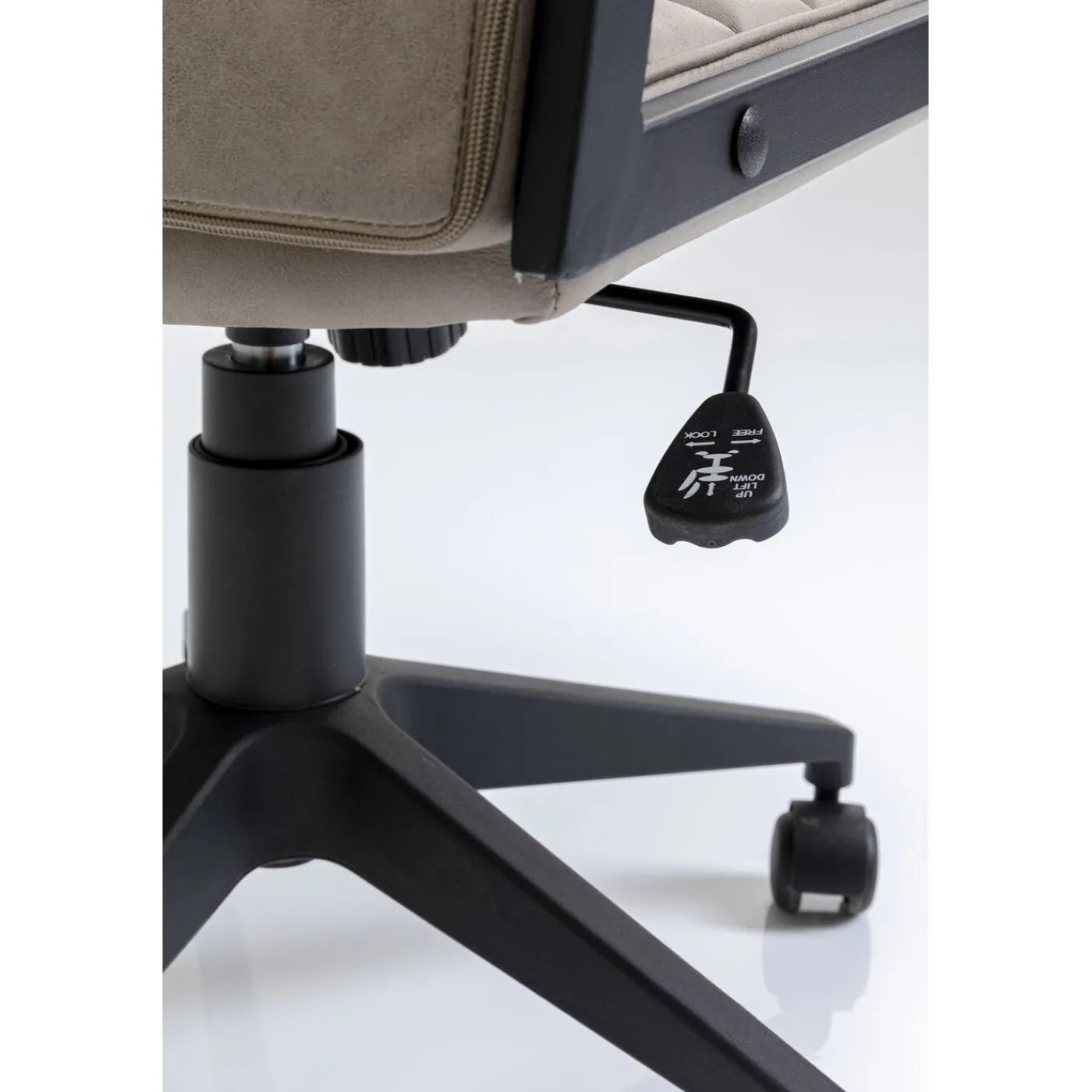 KARE Design Chaise De Bureau Labora Dossier Bas Pebble