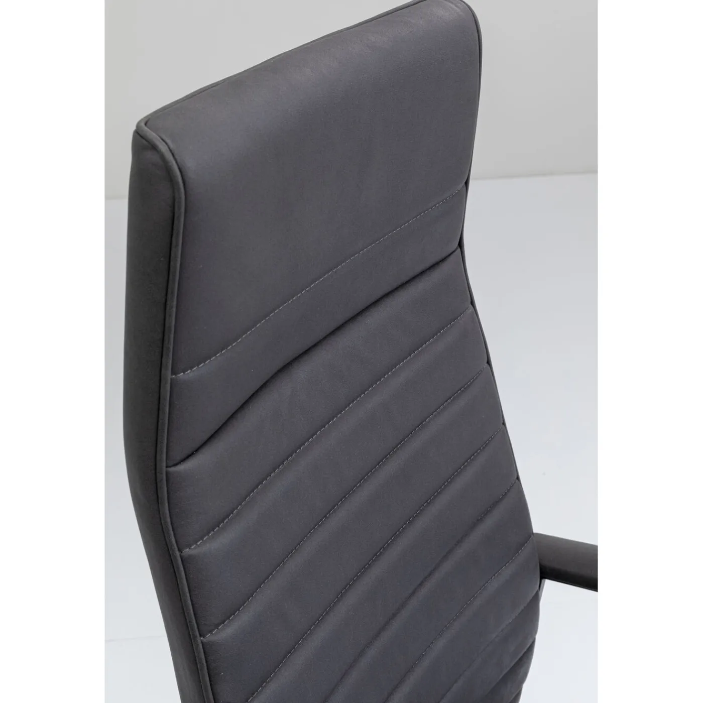 KARE Design Chaise De Bureau Labora Noir Haut Dossier