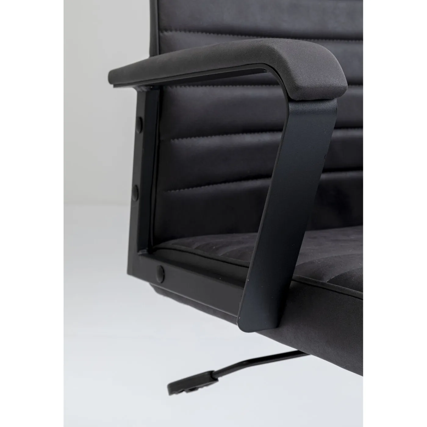 KARE Design Chaise De Bureau Labora Noir Haut Dossier