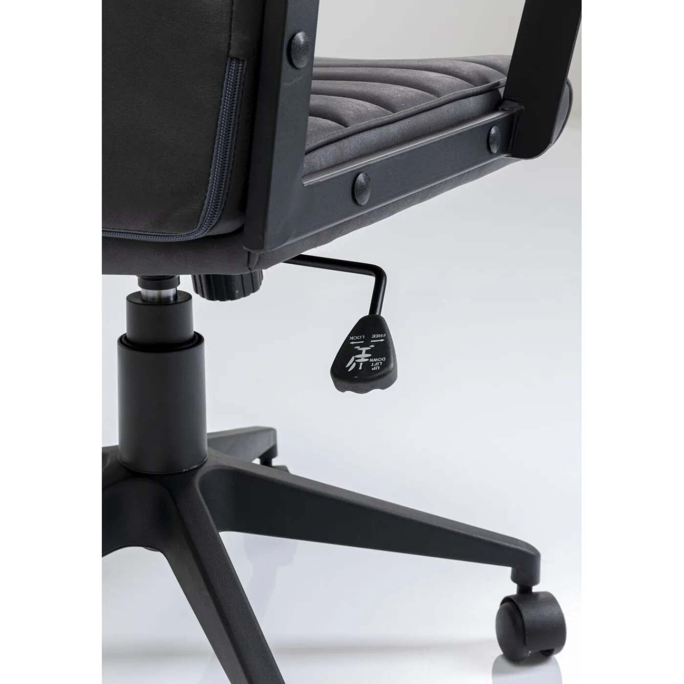 KARE Design Chaise De Bureau Labora Noir Haut Dossier