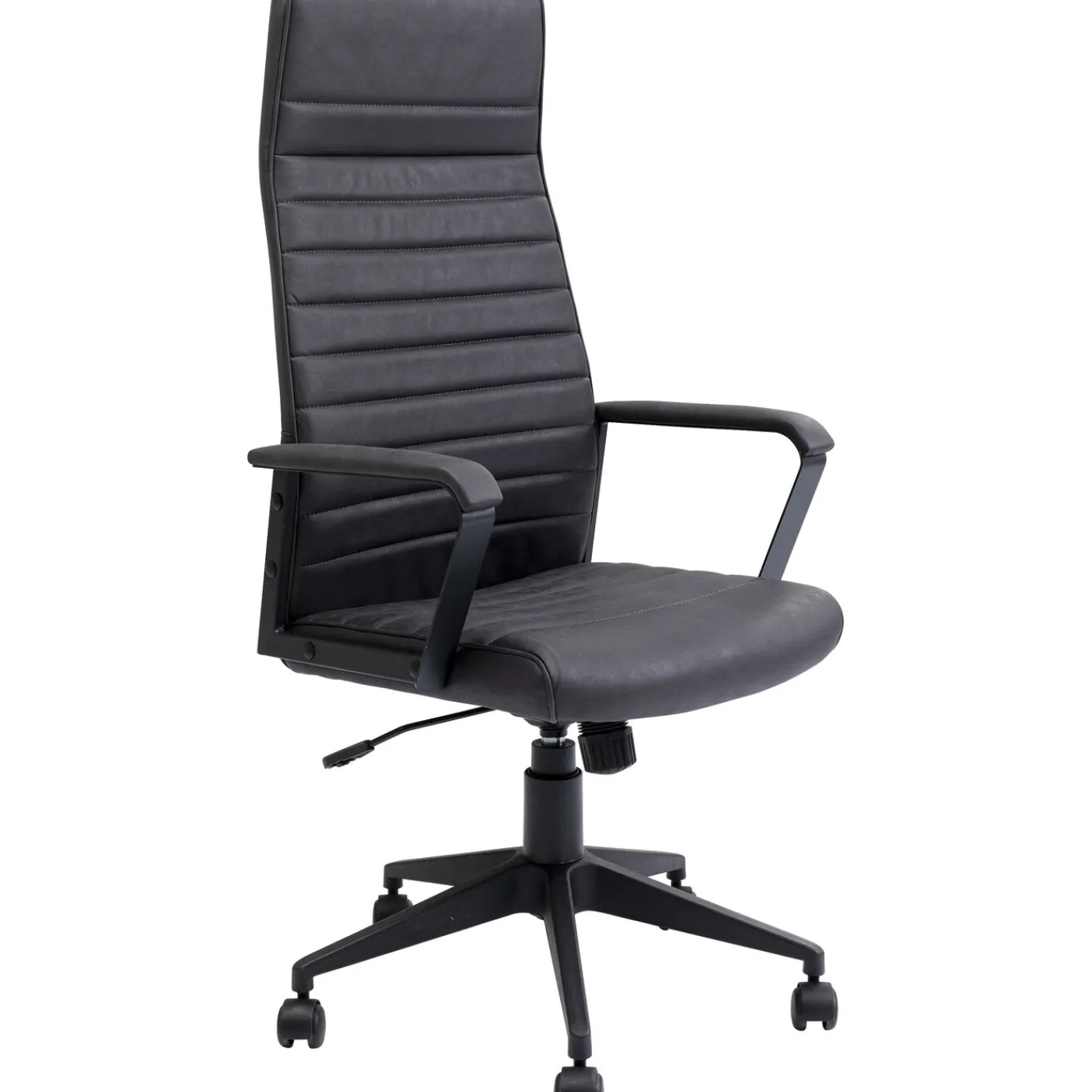 KARE Design Chaise De Bureau Labora Noir Haut Dossier