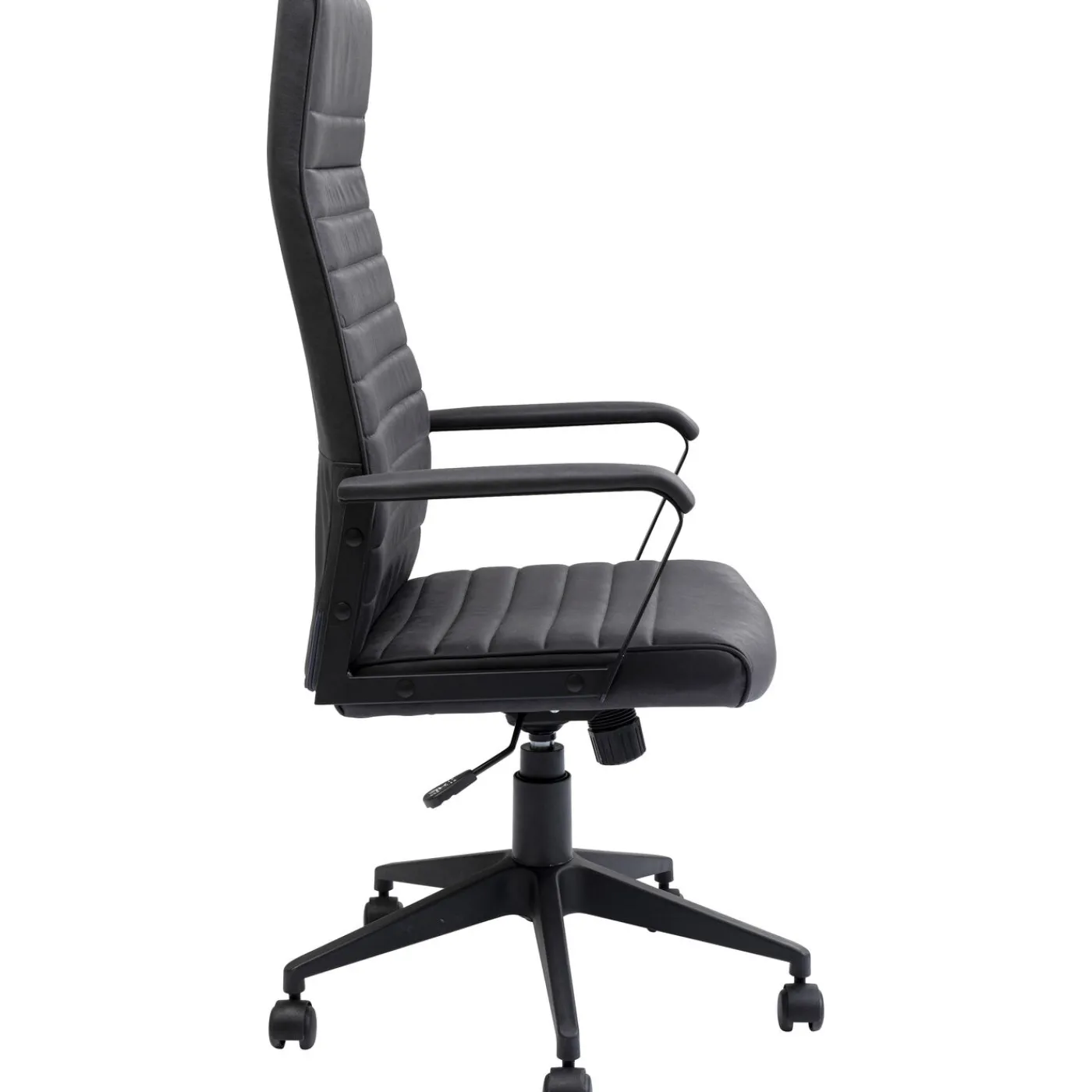 KARE Design Chaise De Bureau Labora Noir Haut Dossier