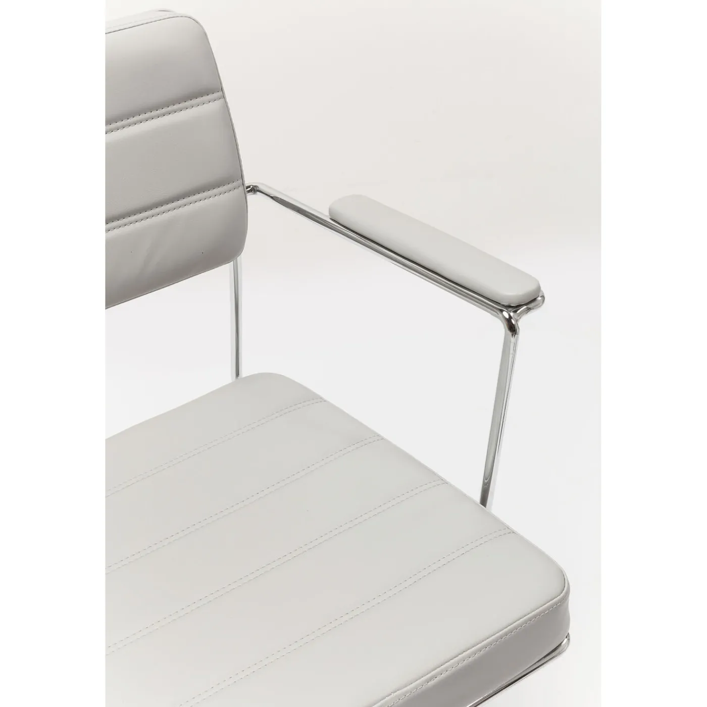 KARE Design Chaise De Bureau Pivotante Dottore Gris