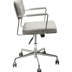 KARE Design Chaise De Bureau Pivotante Dottore Gris