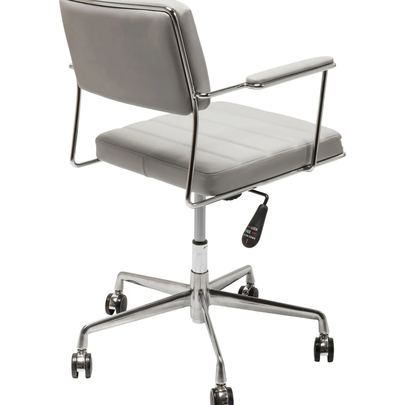 KARE Design Chaise De Bureau Pivotante Dottore Gris