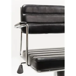 KARE Design Chaise De Bureau Pivotante Dottore Noir