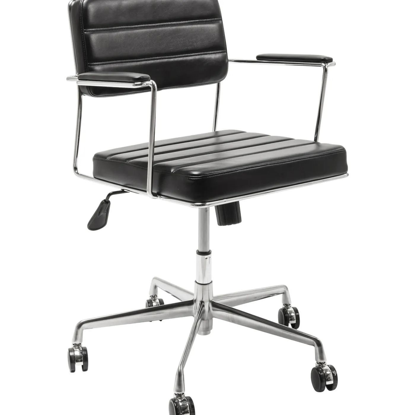 KARE Design Chaise De Bureau Pivotante Dottore Noir