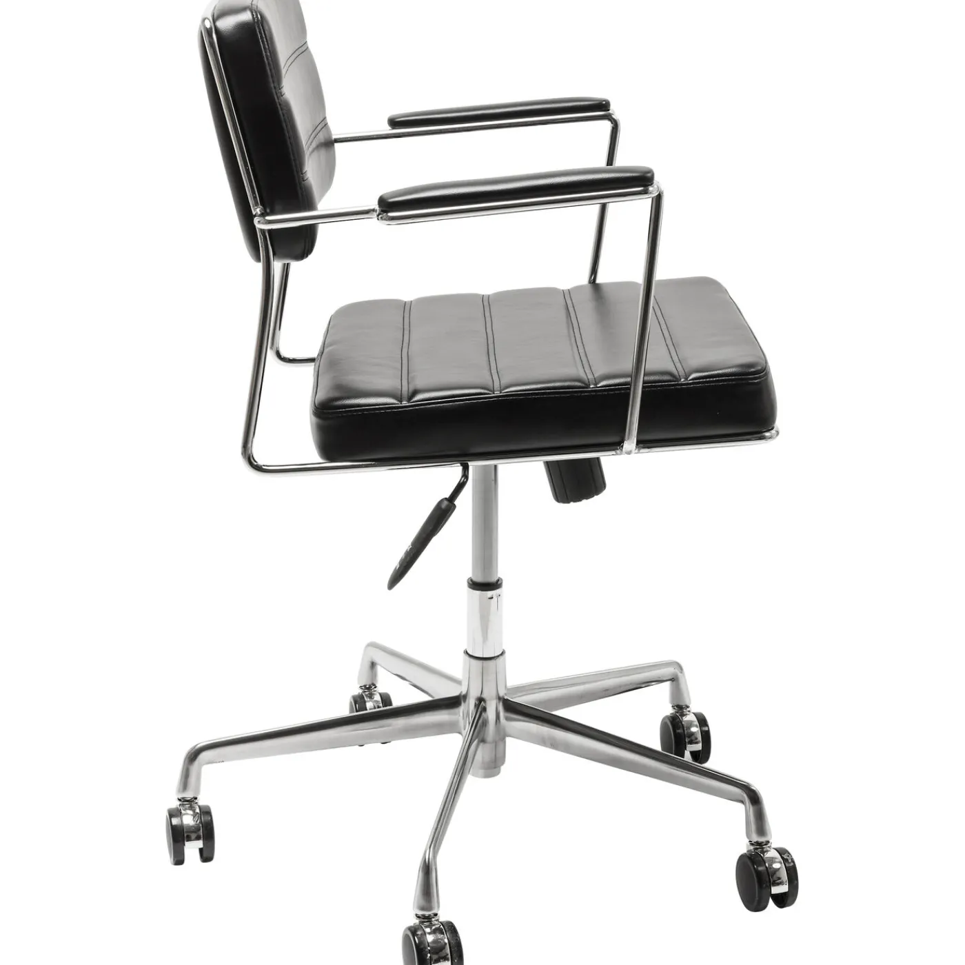 KARE Design Chaise De Bureau Pivotante Dottore Noir