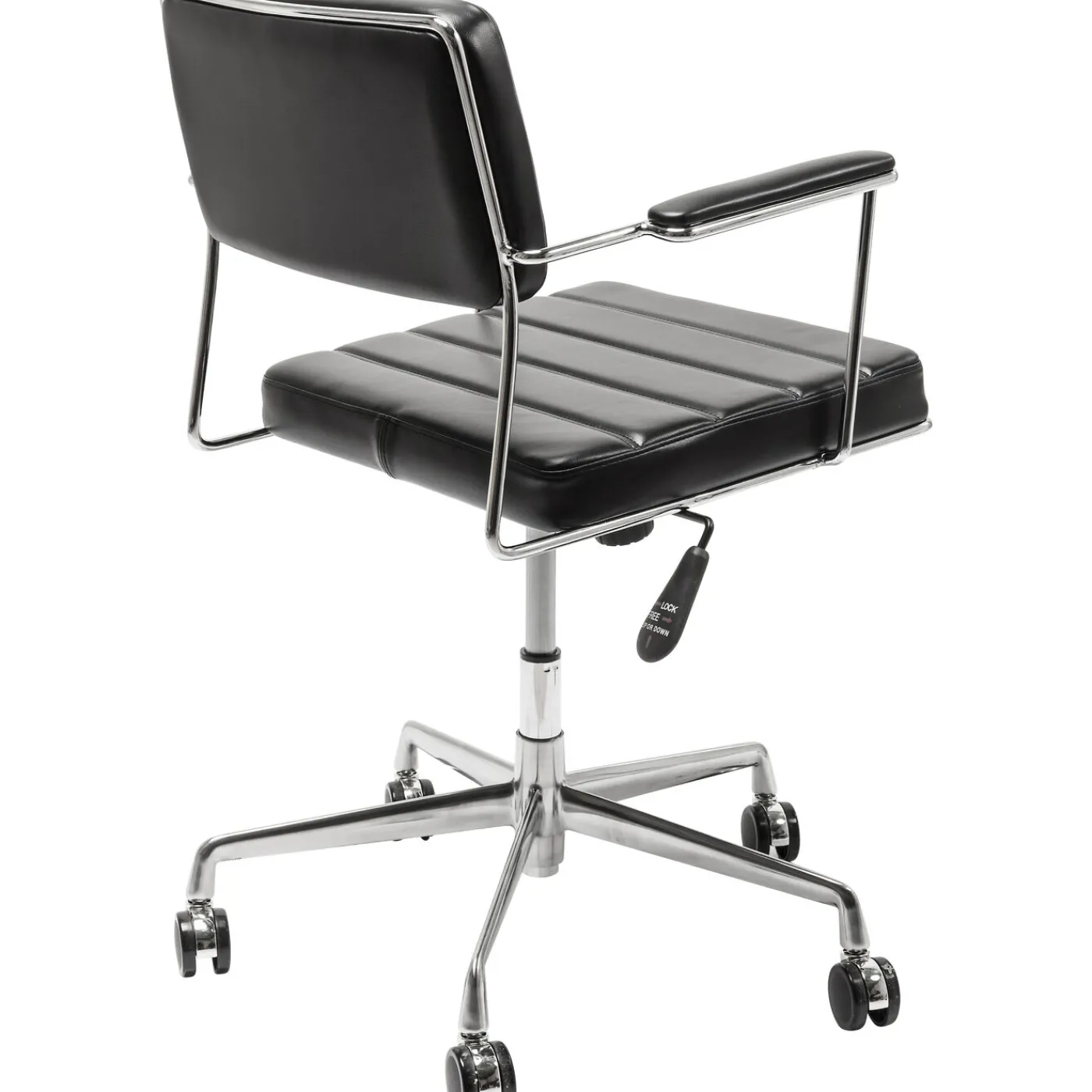 KARE Design Chaise De Bureau Pivotante Dottore Noir