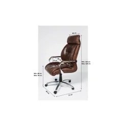 KARE Design Chaise De Bureau Pivotante Cigar Lounge