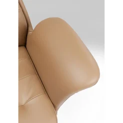 KARE Design Chaise De Bureau Pivotante Brady Argente