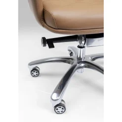 KARE Design Chaise De Bureau Pivotante Brady Argente