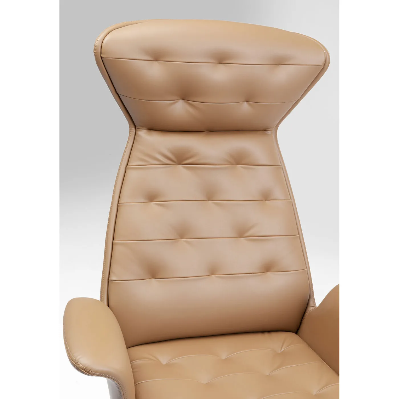 KARE Design Chaise De Bureau Pivotante Brady Argente