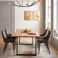 KARE Design Chaise East Side Marron