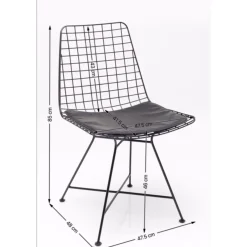 KARE Design Chaise Grid Noir