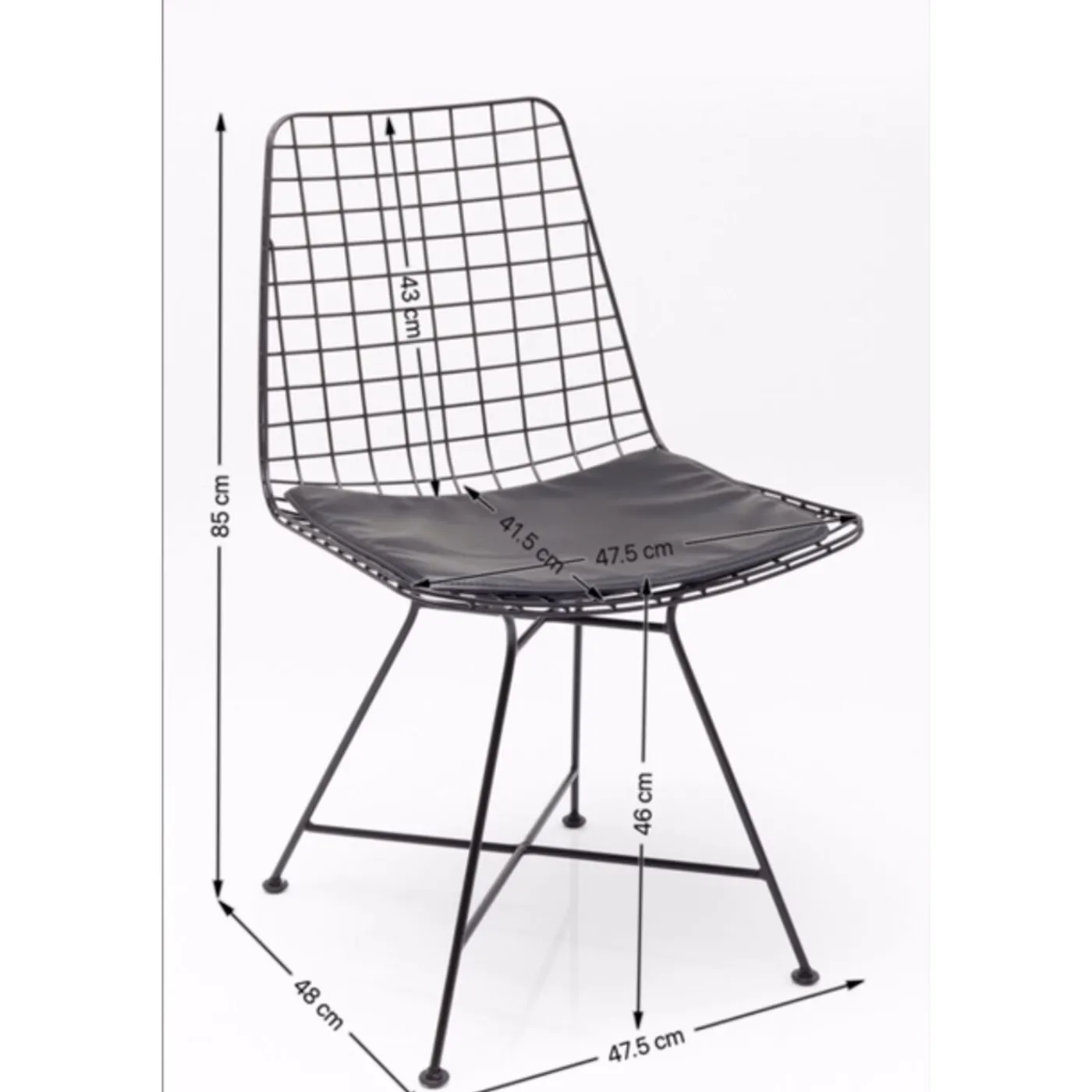 KARE Design Chaise Grid Noir