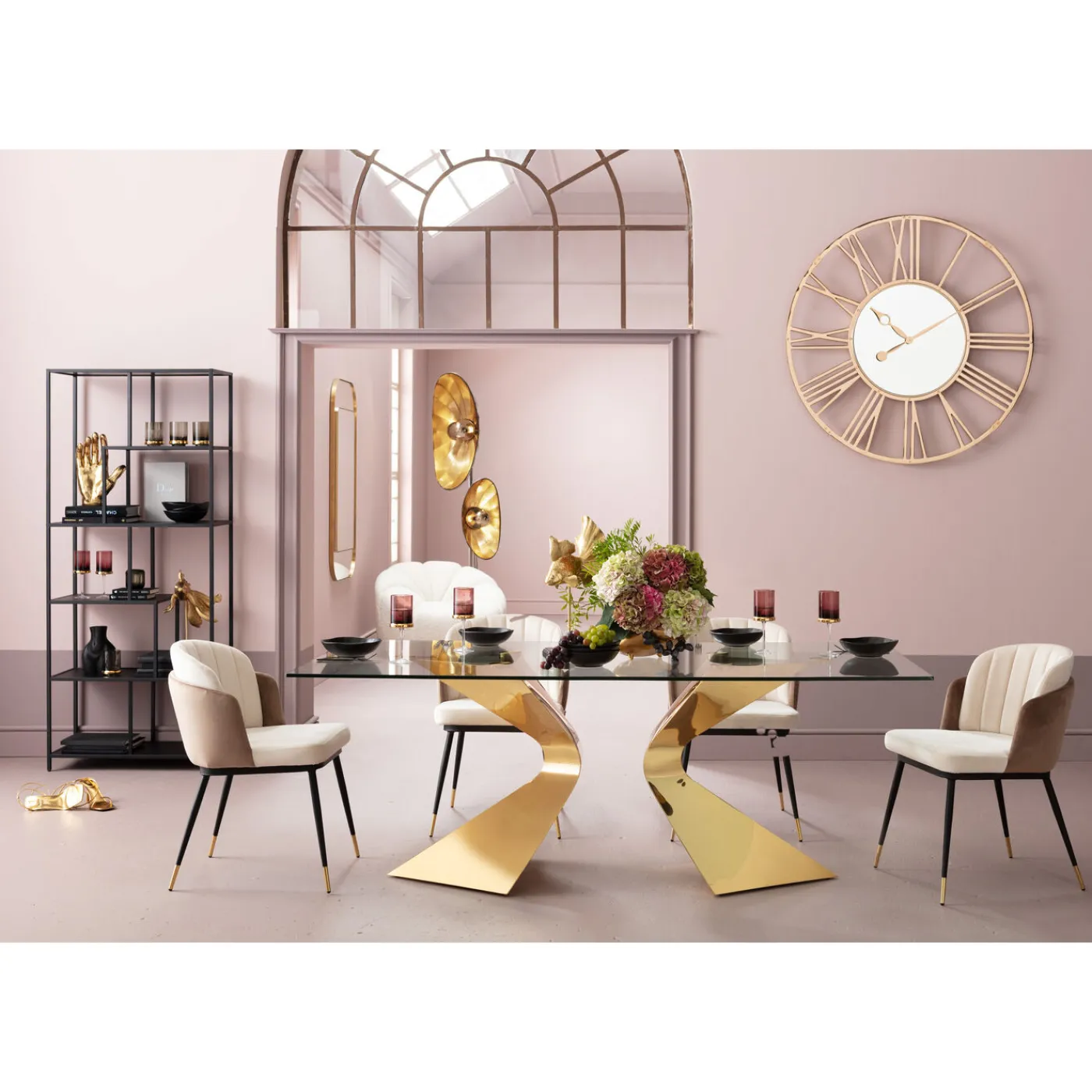 KARE Design Chaise Hojas Beige