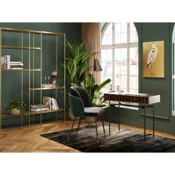 KARE Design Chaise Hojas Gris