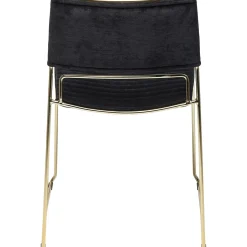 KARE Design Chaise Hugo Noir/Dore