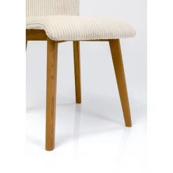 KARE Design Chaise Lara Velours Cotele Creme