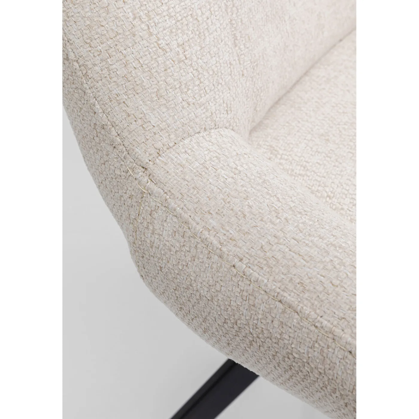 KARE Design Chaise Pivotante Blade Creme