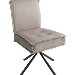 KARE Design Chaise Pivotante Chelsea Gris