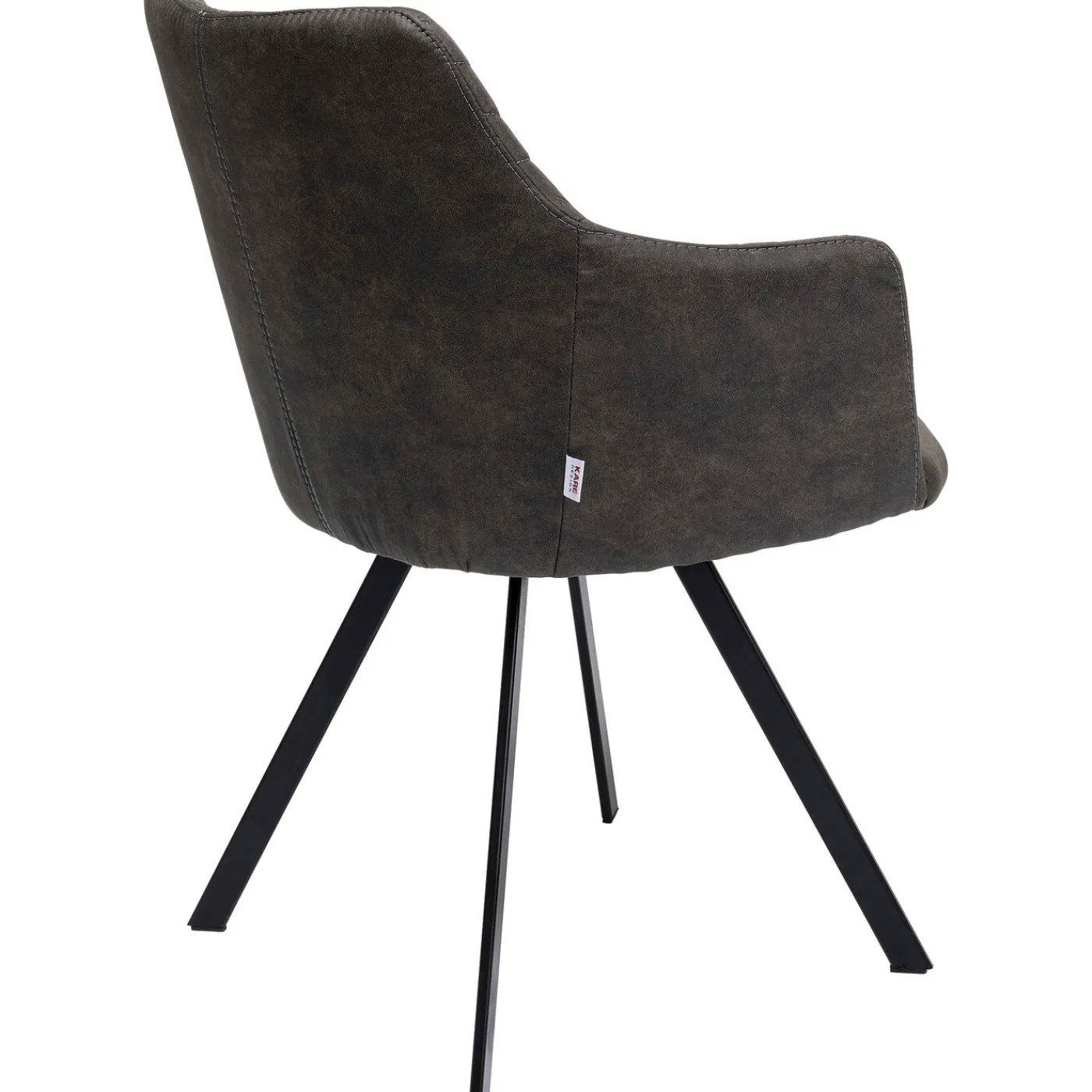 KARE Design Chaise Pivotante Coco Anthracite