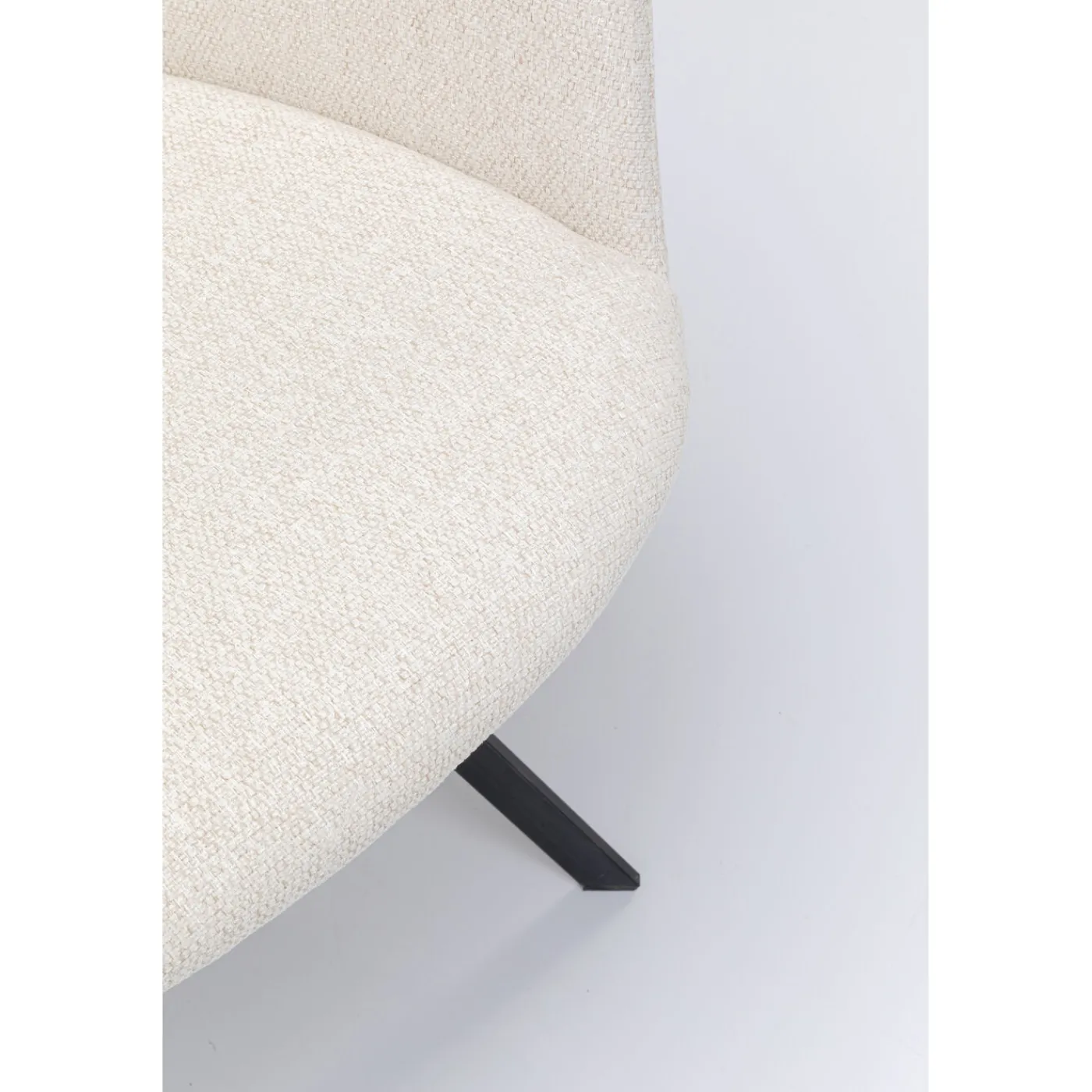 KARE Design Chaise Pivotante Coco Creme