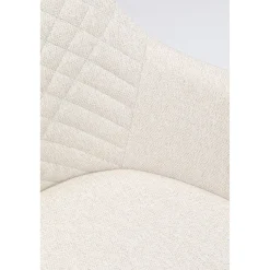 KARE Design Chaise Pivotante Coco Creme