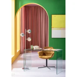 KARE Design Chaise Pivotante Colmar Jaune