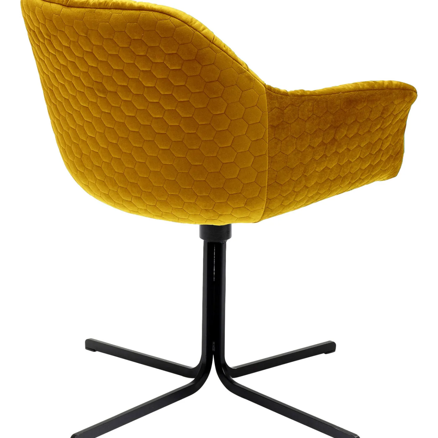 KARE Design Chaise Pivotante Colmar Jaune