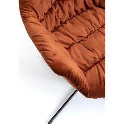 KARE Design Chaise Pivotante Colmar Rouge